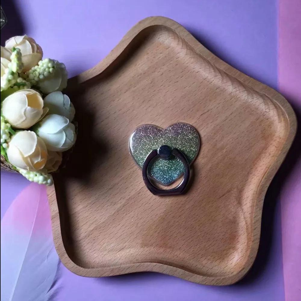 Finger Ring Mobile Phone Smartphone Stand Holder For iPhone X 8 7 Plus Glitter For Samsung Cell Smart Round Phone holder Mount