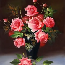 На заказ Алмазная картина eigen foto роза цветы Мандала картина Полная площадь/круглые фильмы Декор балет птица