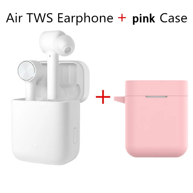Xiaomi Air гарнитура TWS Bluetooth настоящие беспроводные стерео наушники ANC переключатель ENC HD Авто пауза кран управление IPX4 водонепроницаемый - Цвет: white add powder