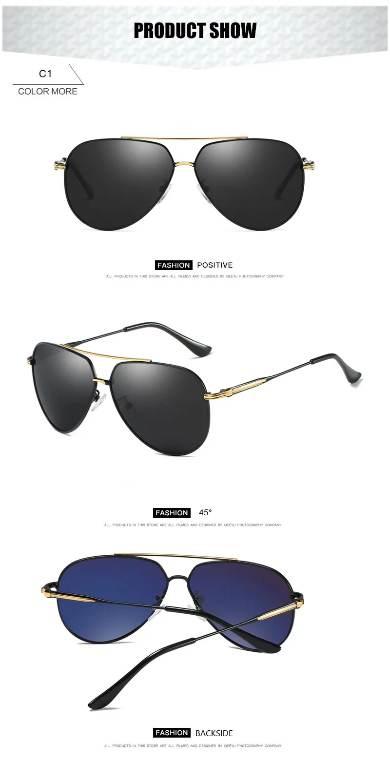 WESHION солнцезащитные очки в стиле ретро Для мужчин Для женщин поляризационные Брендовая Дизайнерская обувь Пилот Оттенков классический