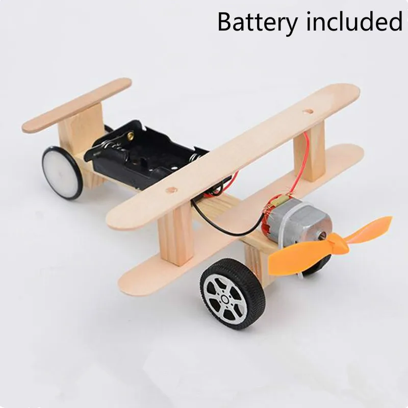 

1Pc Preschool DIY Wind Power Glide Plane Model Kit Educational Physical Science Model Kit Experiments Toys Gifts For Children