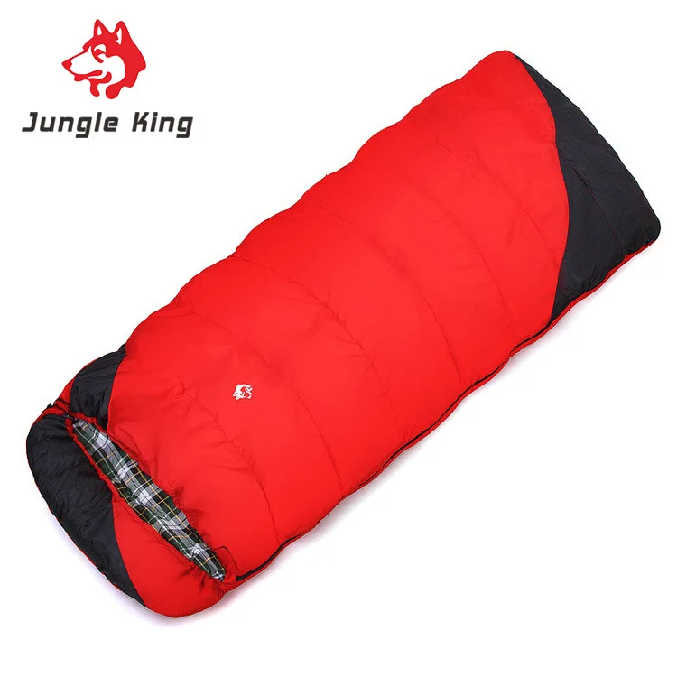  Jungle King Winter Camping Sleeping Bag Portable Envelope Type Sleeping Bag Warm -18° C Widening Th