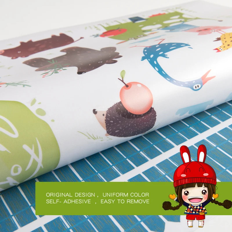 DICOR Brand Wall Stickers For Kids Rooms Nursery Kindergarten Vinyl Removable Wall Sticker Cartoon Animals Creative Decal QT714 DICOR Brand Wall Stickers For Kids Rooms Nursery Kindergarten Vinyl Removable Wall Sticker Cartoon Animals Creative Decal QT714