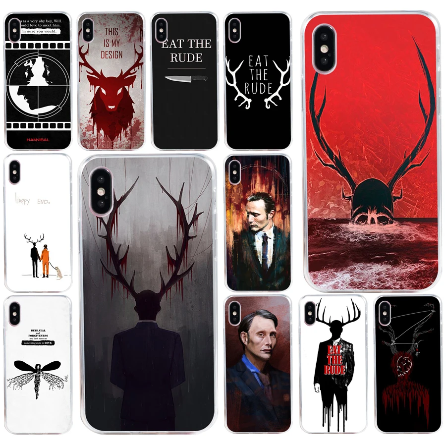 162AQ Hannibal eat the rude Мягкий силиконовый чехол для телефона из ТПУ iphone 5 5s se X XR XS Max |