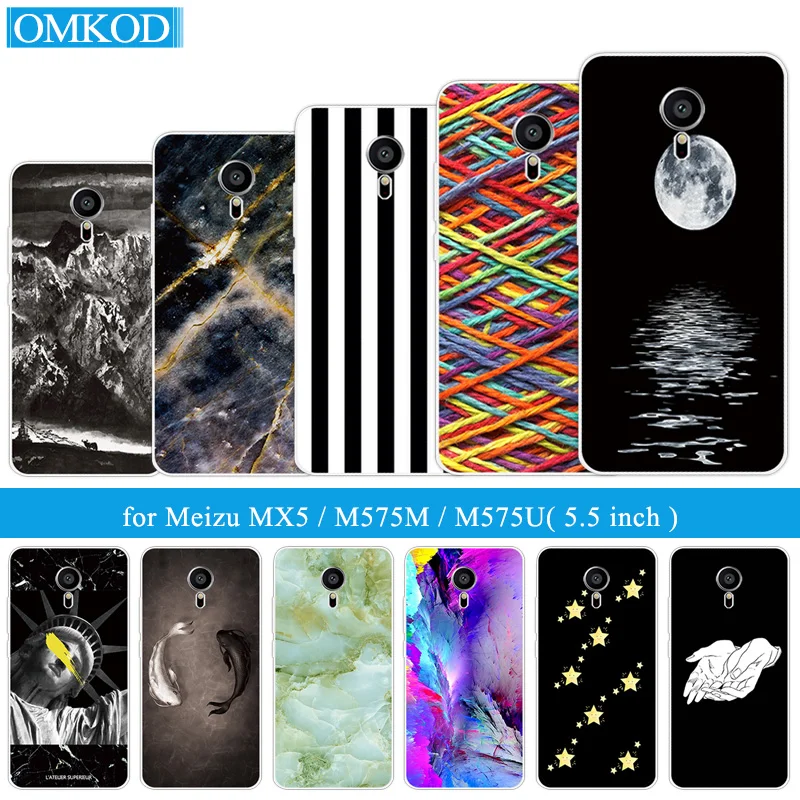 

Case for Meizu MX5 Case Soft TPU Black Back Matte Cover Phone Cases Silicone Protector 5.5 inch for Meizu MX5 Shell Fish Capa