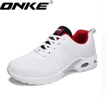 

ONKE New listing hot sales Spring and Autumn net Breathable Fly line men running shoes sneakers A22N