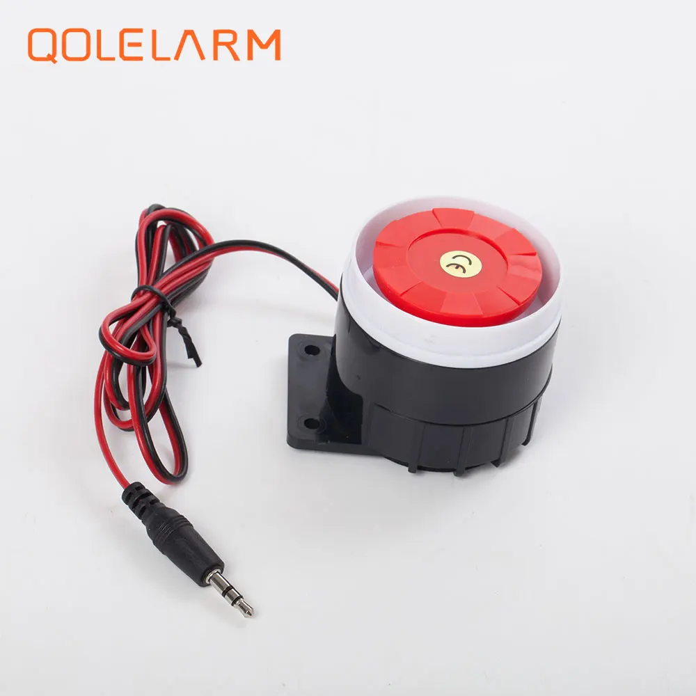 Qolelarm 120dB 6-12VDC Проводная Крытая мини сирена громкая сирена для gsm Беспроводная сигнализация