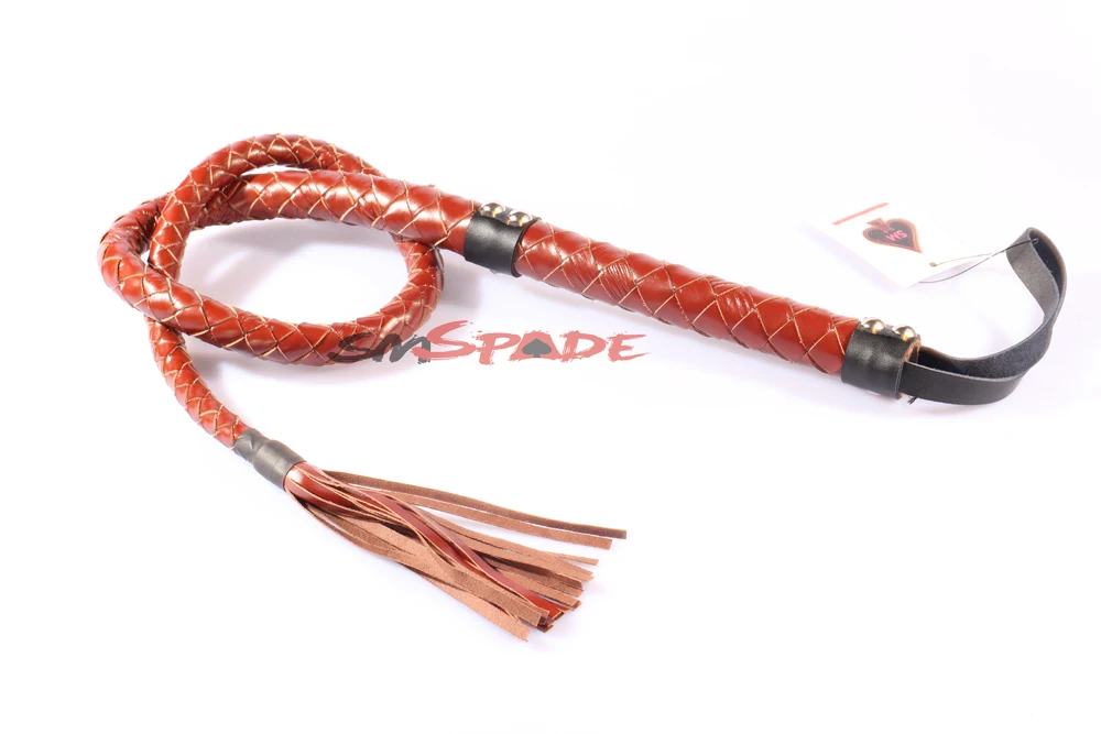 6 off free shipping brown geninue leather FantasyBull Whip handmade