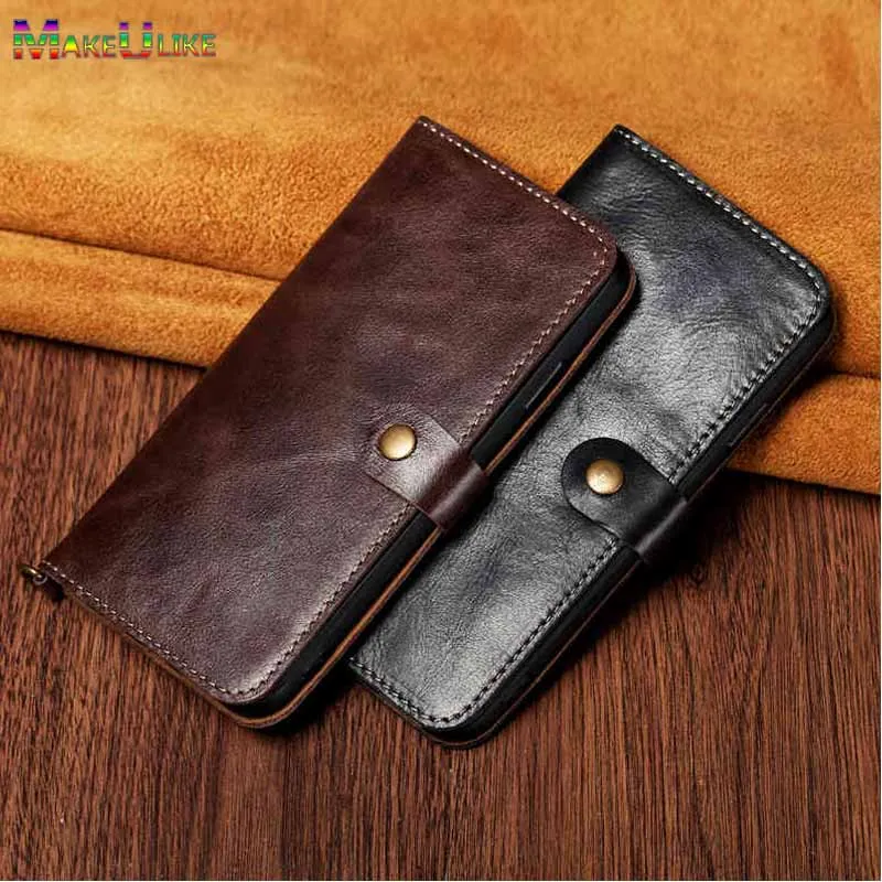 

Soft Real Cowhide Flip Case For iPhone 6 6S 7 8 Plus X XR XS Max Case Genuine Leather Phone Bag Case For iPhone X XS Max Cover