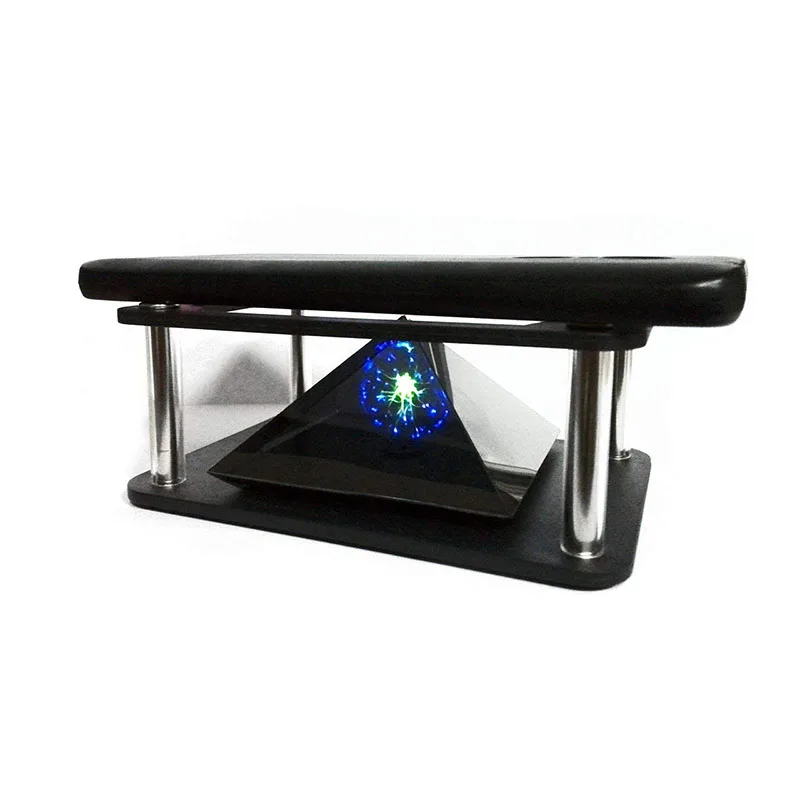 Drop shipping 3D Holographic Projector Pyramid Four-dimensional Image Display For Mobile Phone RJ88 ND998