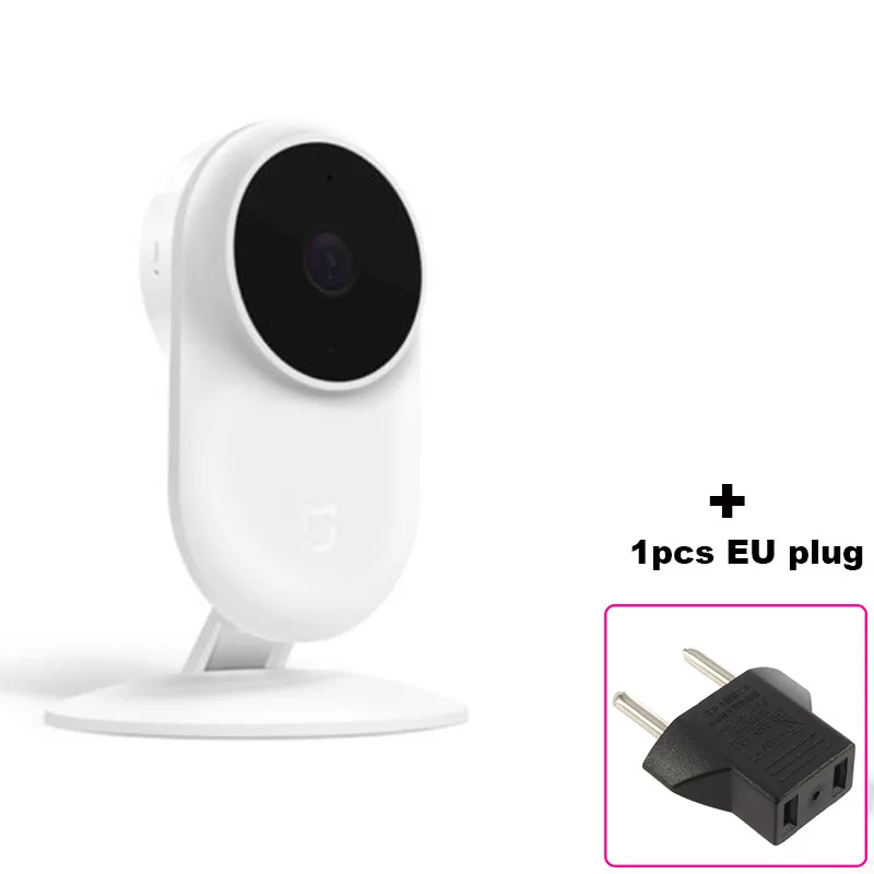 Xiaomi Mijia, новинка, 1080 P, IP камера, 130 градусов, FOV, ночное видение, 2,4 ГГц, двухдиапазонный, WiFi, Xiaomi, домашний комплект, монитор безопасности - Цветной: white EU Plug