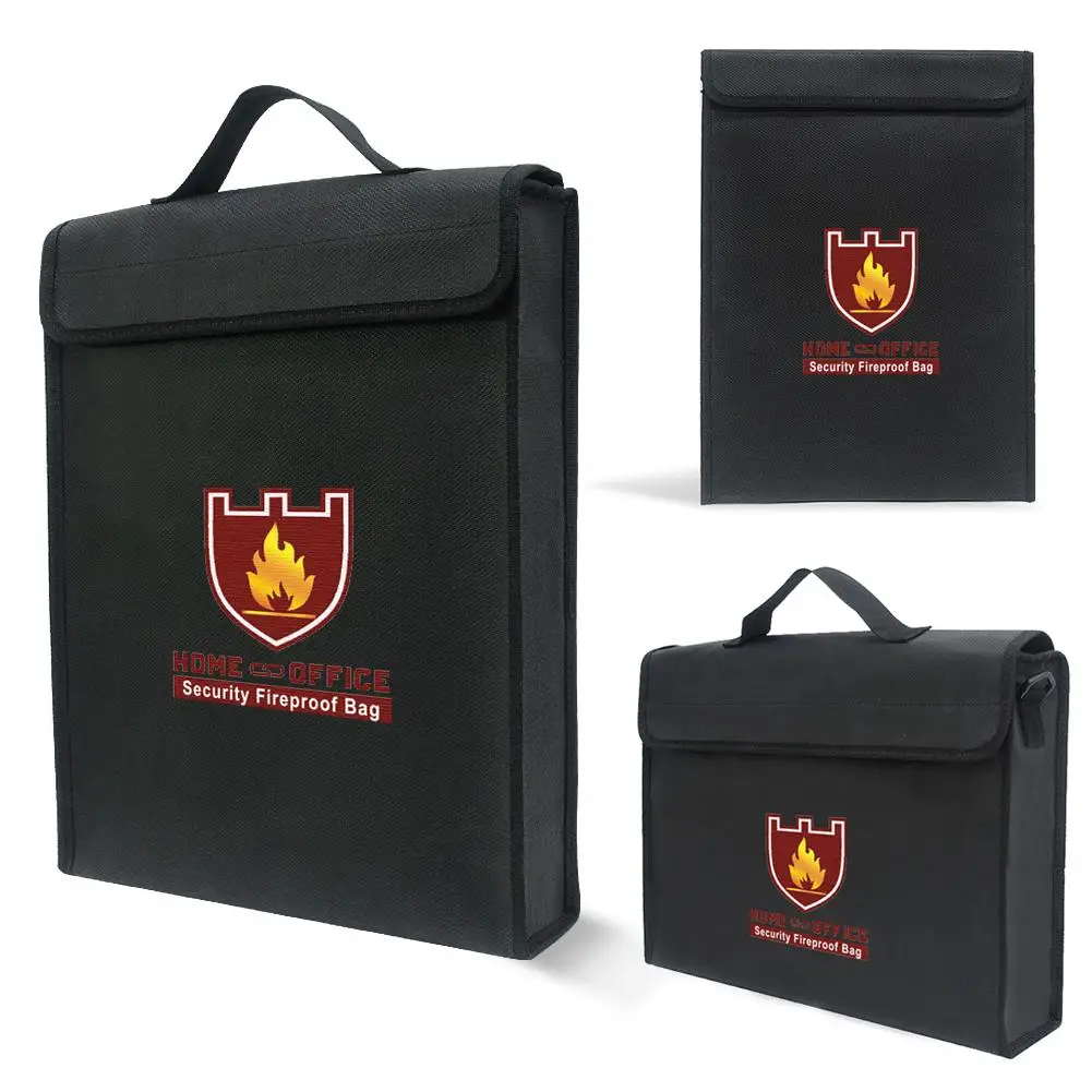 

New Fireproof Water Resistant Cash Envelope Holder Safe Document Bag File Pouch