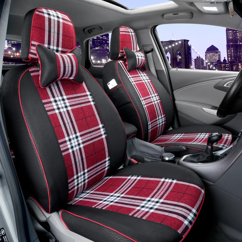 automobile car seat covers customied linen mats for Skoda Octavia Fabia Superb Yeti Rapid VOLVO V60