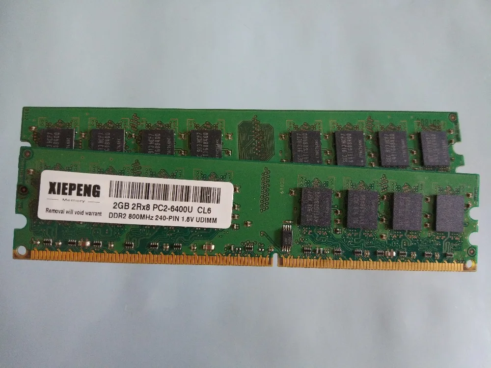 Оперативная память для настольных ПК 2 Гб 2Rx8 PC2-6400U DDR2 4 ГБ 800 МГц 1 Гб 2 Гб DDR2 4 г PC2 6400 240-PIN без ECC