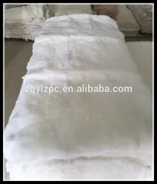 ^Cheap Top Quality Natural White Rex Rabbit Fur Plate ^Cheap Top Quality Natural White Rex Rabbit Fur Plate