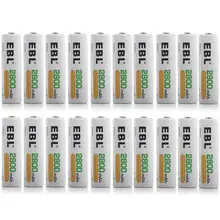 EBL AA Batteries 2800mAh Ni-MH Rechargeable Battery, 20 Counts