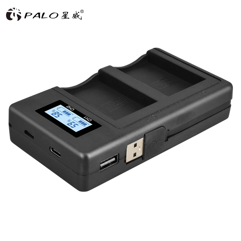 

LP-E12 LCD Dual USB camera Charger FOR Canon LP-E12 LP E12 LPE12 Battery Canon EOS 100D Kiss X7 Rebel SL1 EOS M10 DSLR Cameras