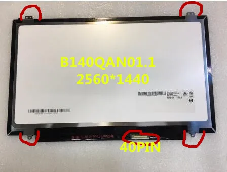 Бесплатная доставка оригинальный новый A + B140QAN01.1 QHD 40PIN 2560*1440 экран для ноутбука |