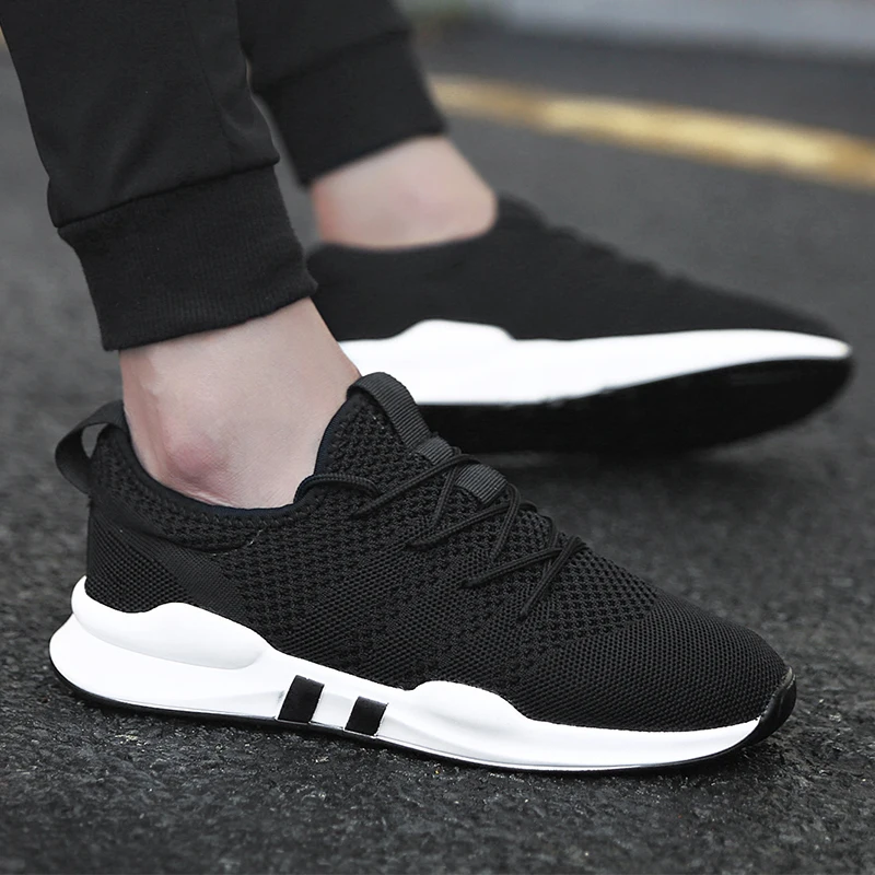 

Hot New Mesh Men Casual Shoes Lace-up Men Shoes Lightweight Sports Shoes Breathable Non-slip Comfortable Sneakers Tenis Feminino