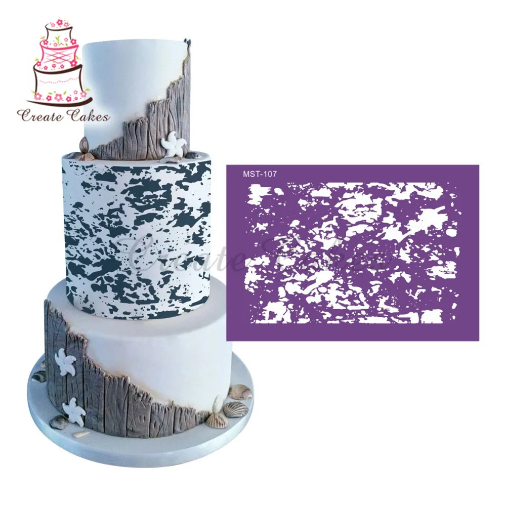 

Variegated Cake Stencil Mesh Stencils for Wedding Cake Border Stencils Fondant Mould Cake Decorating Tool Cake Mold