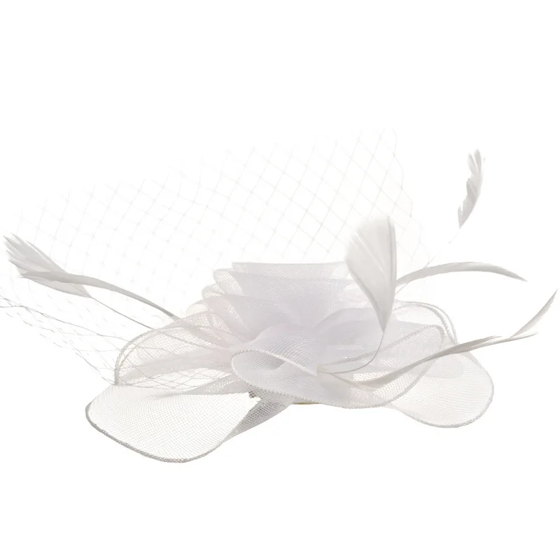 Flower Hair Comb Wedding Pearl Comb Bridal Fascinators And Hats Wedding Hats For Women Pink Rose Church Flower Cocktail White