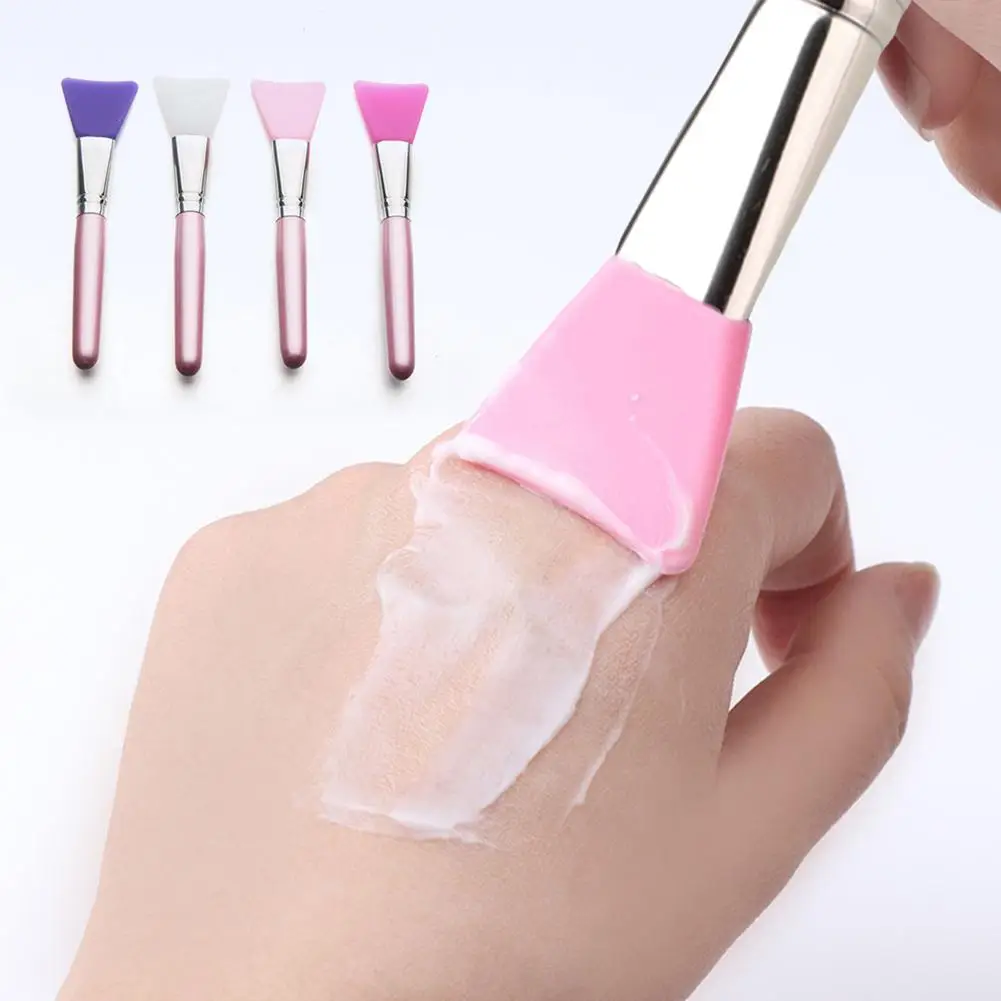 Fashion Soft Flat Silicone Mask Brush Facial Mud Applicator Skin Face Care Cosmetic Tool in Eye