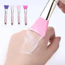 Soft Flat Silicone Mask Brush Facial Mud Applicator Skin Face Care Makeup Beauty Tool Multi-function DIY Mask Stirring Stick Soft Flat Silicone Mask Brush Facial Mud Applicator Skin Face Care Makeup Beauty Tool Multi-function DIY Mask Stirring Stick