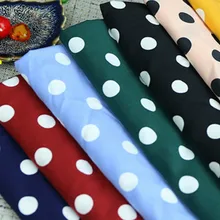 Эластичная шифоновая ткань в горошек в японском и корейском стиле, декоративная рубашка в горошек, модная одежда, шифоновая ткань