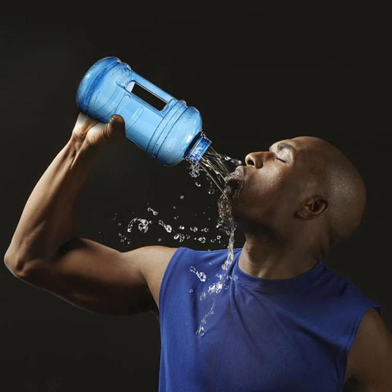 Outdoor 0.65L/1.5L/1.89L/2.2L/3.7L Water Bottle Portable Plastic Large Capacity Water Bottle Kettle with Handle for Hiking ZJ55
