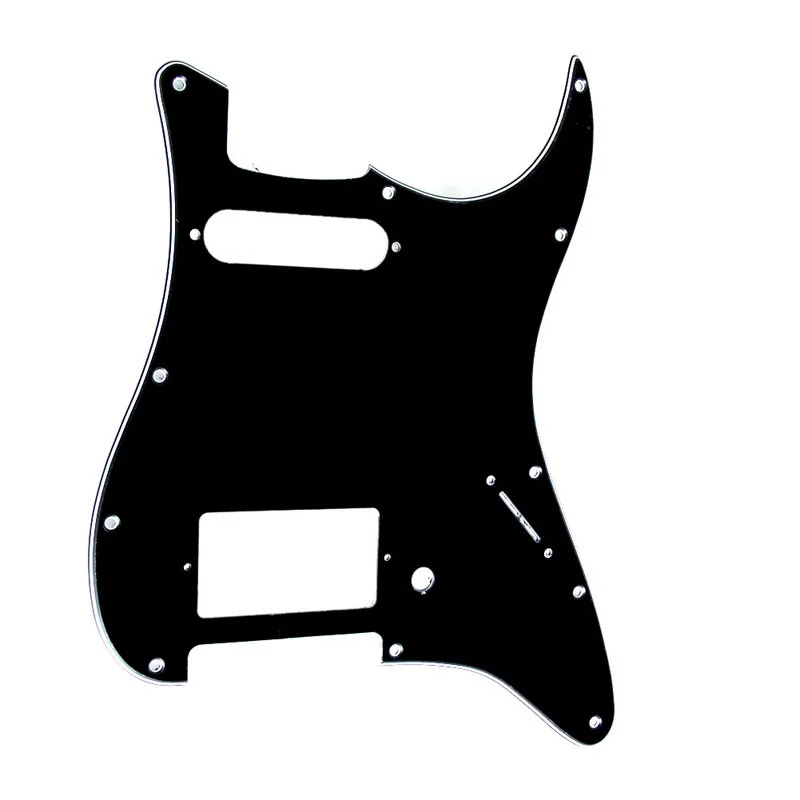 

3Ply Guitar Pickguard Stratocaster Strat HS Single Humbucker Black