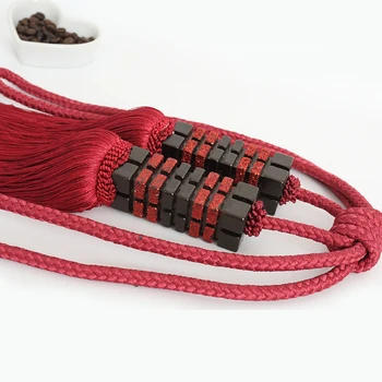 

1 pair luxury high class curtain tieback Chinese style hanging tied ball decoration tassel accessories tie tape back N139
