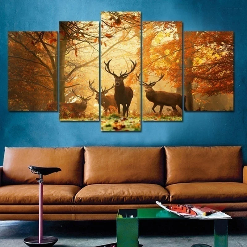 5 шт. набор для рисования на холсте Олень|canvas painting|animal picturespictures modern |