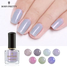 BORN PRETTY лак для ногтей 6 мл Блеск Розовый Фиолетовый лак мерцающий лак для ногтей