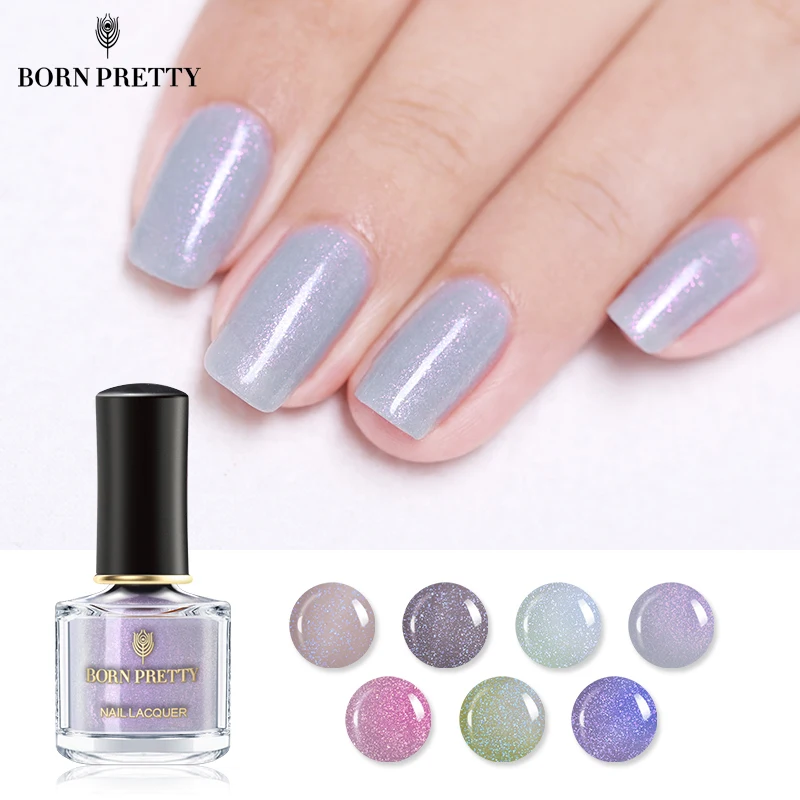 Лак для ногтей BORN PRETTY 6 мл блестящий розовый фиолетовый лак Блестящий дизайна