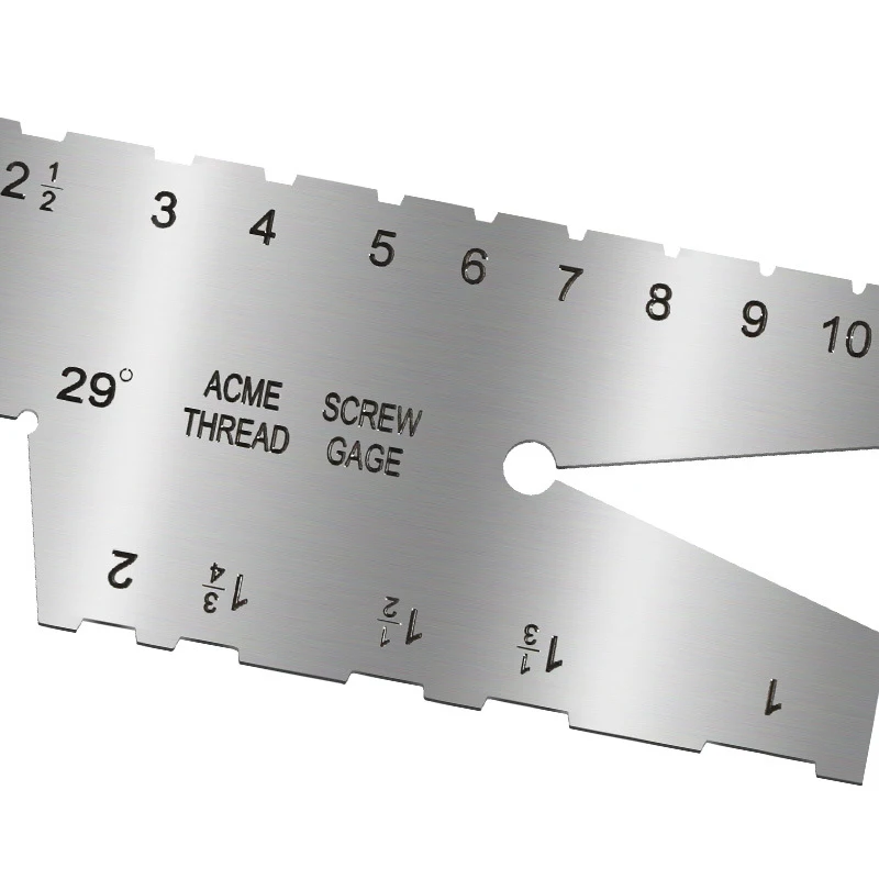 29 Degree Angles Gauge Sliver Stainless Steel Center gauge center