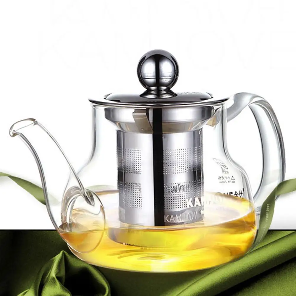 

High Quality Heat Resistant Glass Teapot Kungfu Tea Make Filter Handle Strainer Infuser Tea Cup Teaware For Home Office