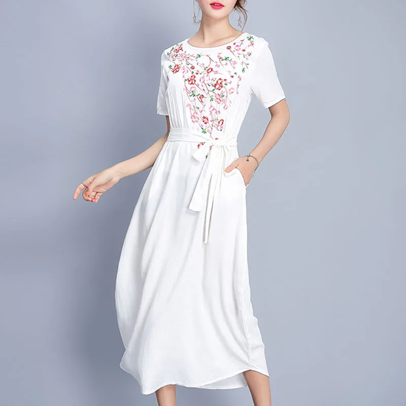 midi length cotton summer dresses