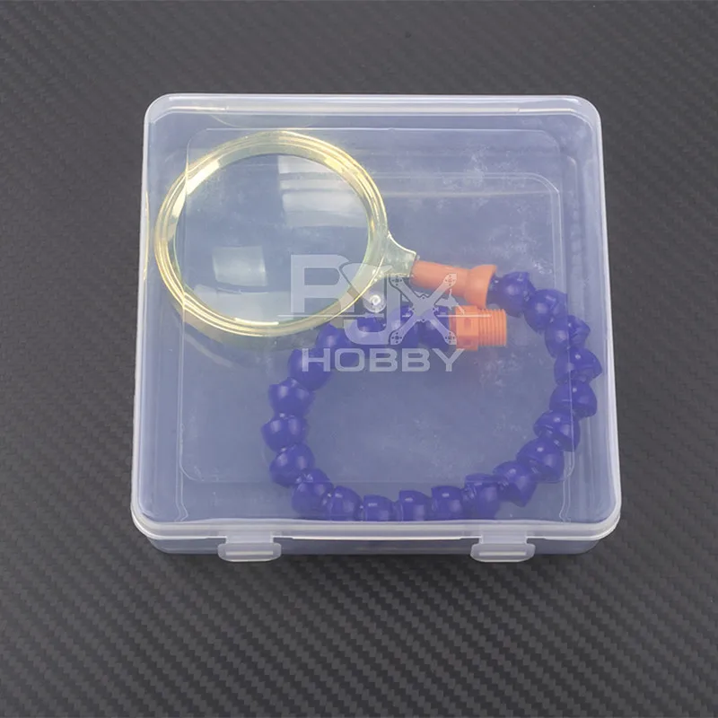 RJXHOBBY Magnifying Glass Lens for Helping Hands Soldering Station Blue White Helping Hands Flexible Third Arm (5)