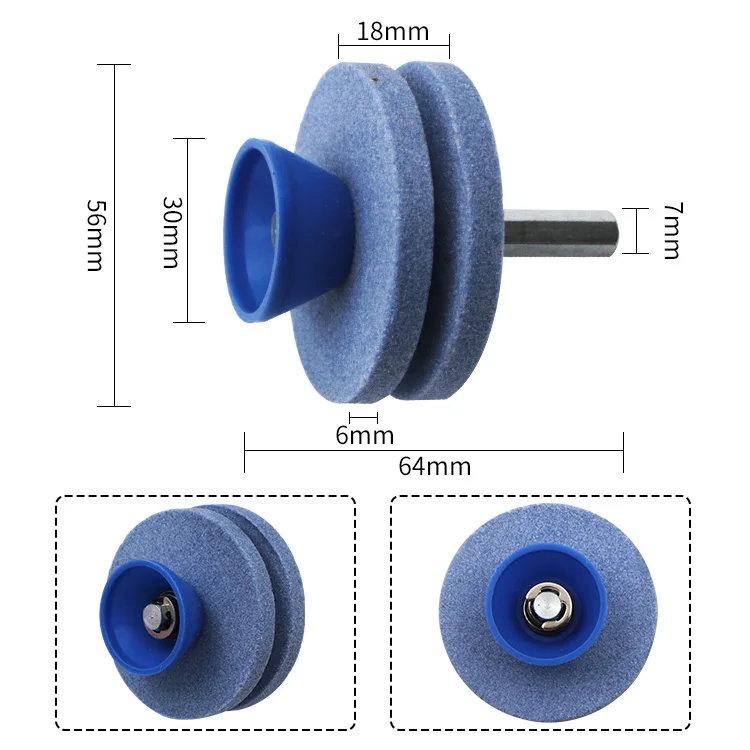 Универсальная точилка для косилки, садовый шлифовальный инструмент для электрической ручной дрели, аксессуары для газонокосилки