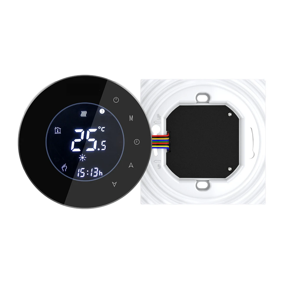 BHT-6000-GBLWW lcd сенсорный экран Электрический термостат для полов с подогревом подсветка wifi 16A работает с Alexa Google Home