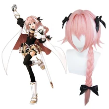 Аниме Fate Apocrypha Косплей парики Astolfo Kuro No Rider косплей парик термостойкие искусственные волосы для париков Хэллоуин вечерние женские парики