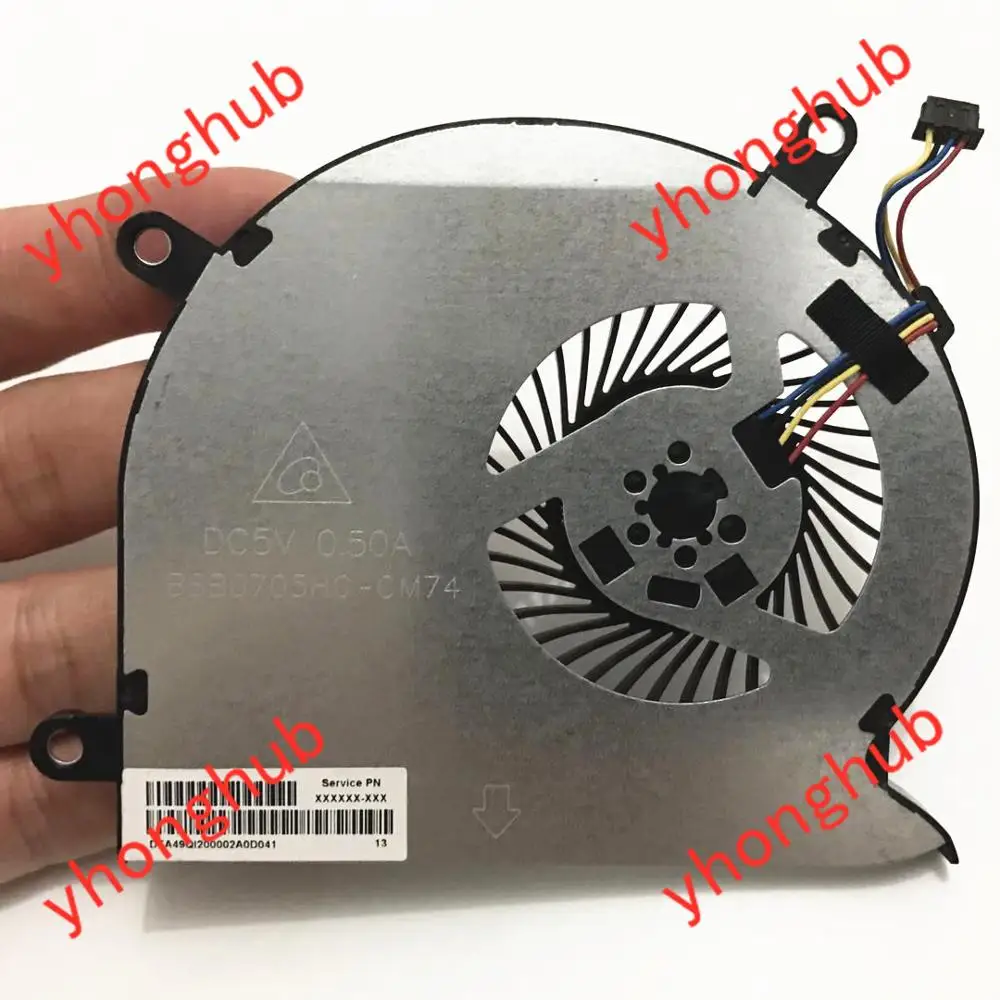 

Delta Electronics BSB0705HC -CM74 DC 5V 0.50A 4-Wire Server Laptop Cooler Fan