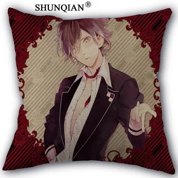 

Custom DIABOLIK LOVERS Pillowcase office Wedding bedding couch Vintage pillow case/cover home decorative 45x45 One Side