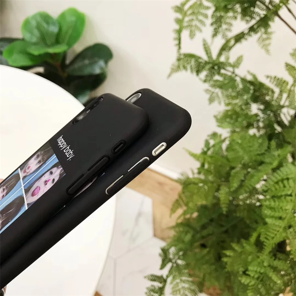 Модные Happy Baby телефон чехлы для iPhone 7 Чехол Жесткий Matte симпатичная девушка чехол