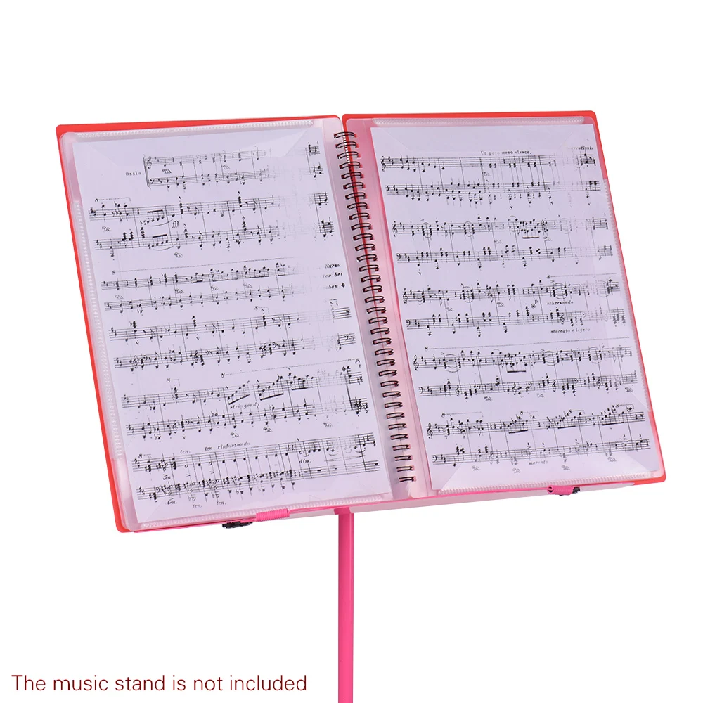 Cheerock Sheet Music Folder A4 Music Binder Three-fold 4 Pages Maximum Expand Writable Sheet Music Holder for Holding Sheet Music and Files 