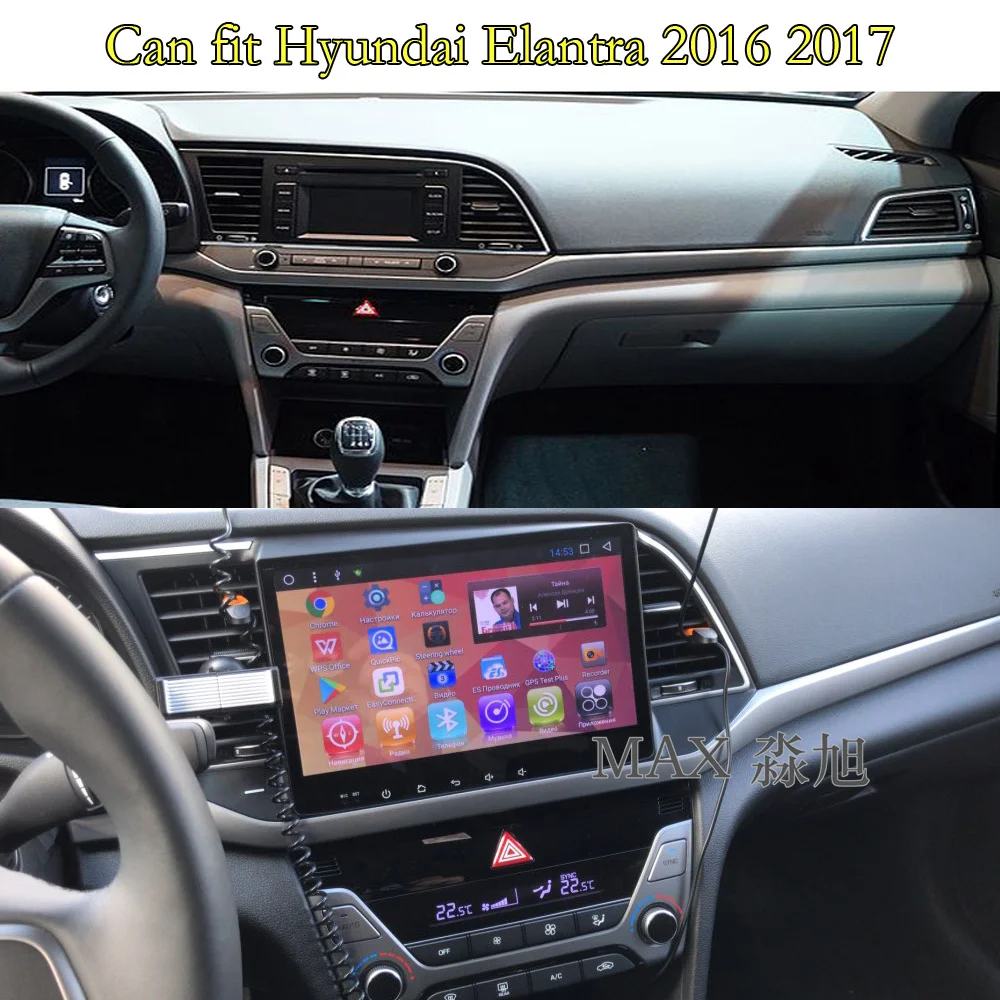 Discount MAX 2G 32G Android 8.1.0 For Hyundai Elantra 2016 2017 Car GPS Navigation System Car Radio RDS WiFi free Map Bluetooth Call SWC 0