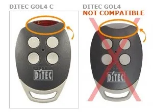 Замена DITEC GOL4C, совместимый передатчик дистанционного управления, клон 433,92 МГц