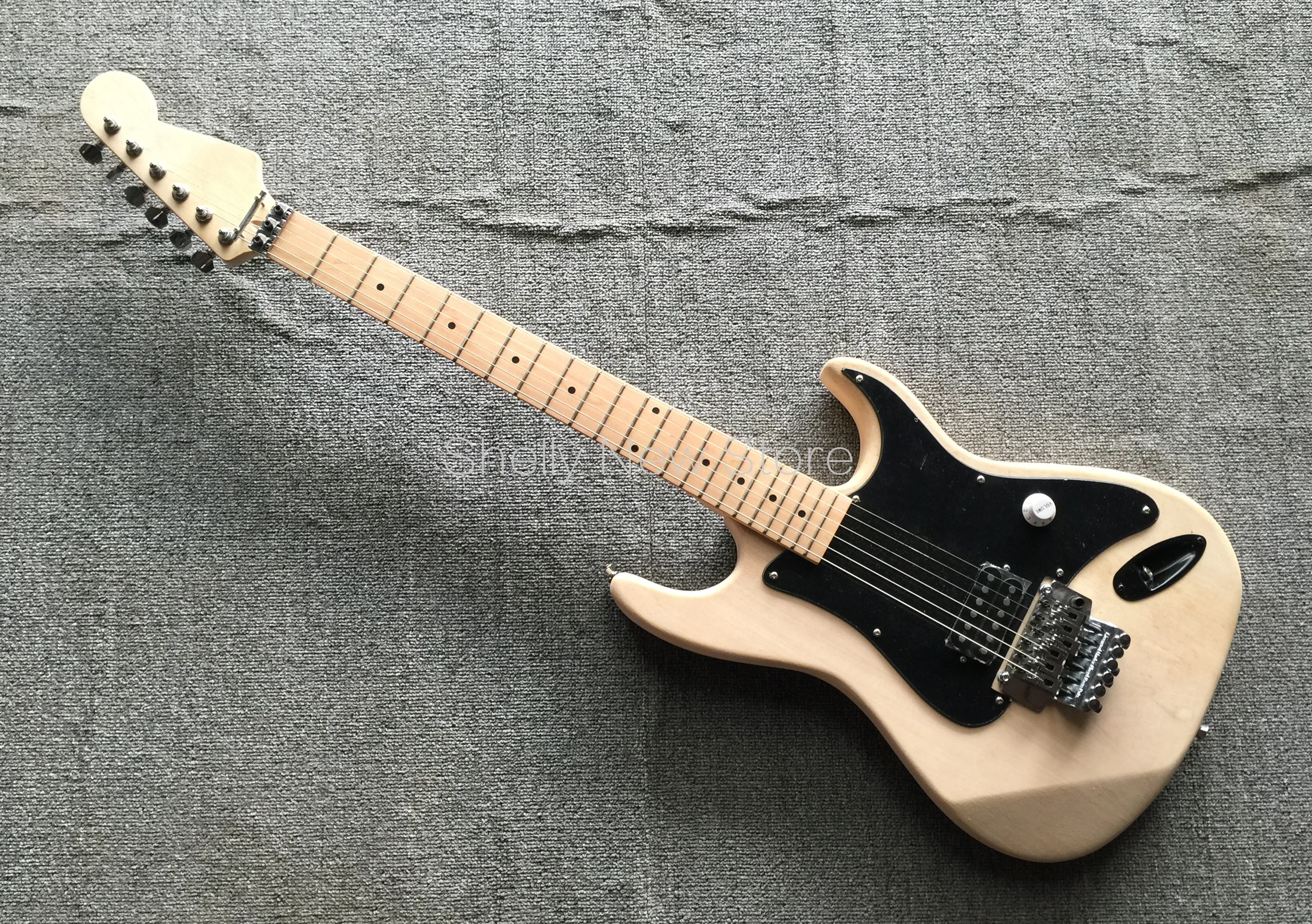 

Shelly new store factory custom natural Charvel San Dimas chrome locking nut floyd rose electric guitar musical instrument shop