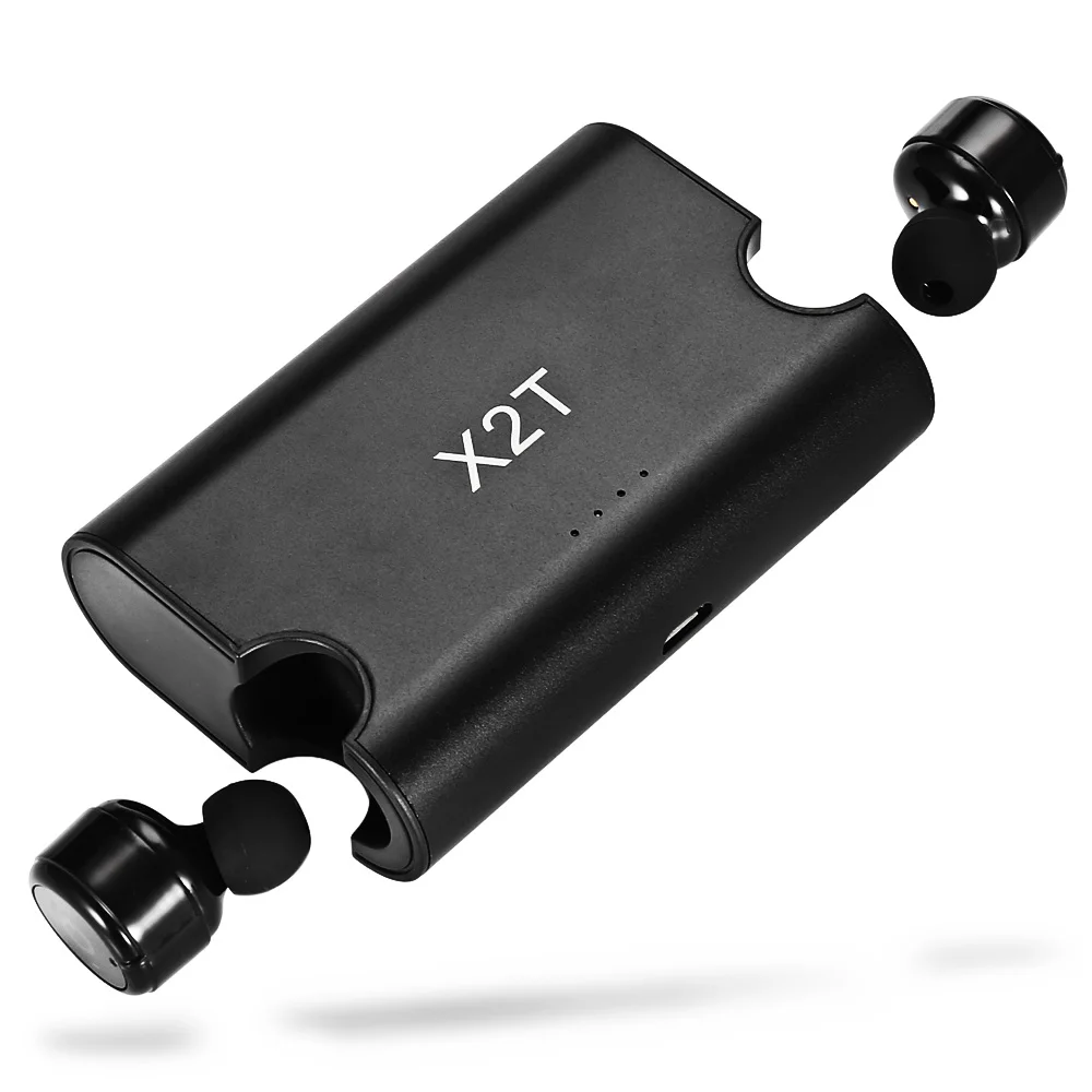 Мини X2T Bluetooth наушники вкладыши беспроводные Двойные стерео Hifi с зарядной