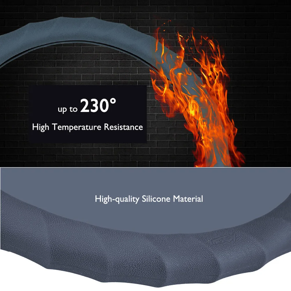 38 см силиконовый чехол рулевого колеса автомобиля Универсальные Авто Аксессуары Силикагель руль Защита оболочки для VW Lada Mazda Kia